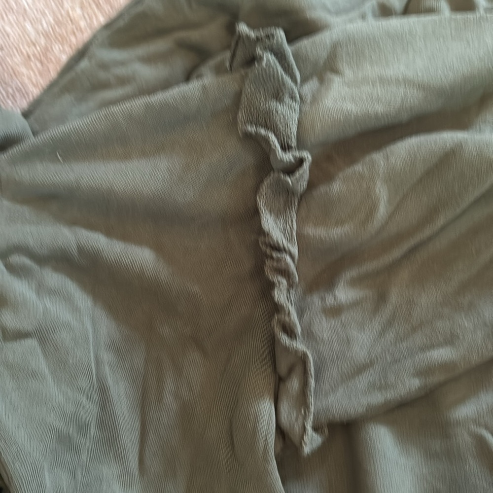 Something Navy Olive Button Down Jumpsuit - image 5